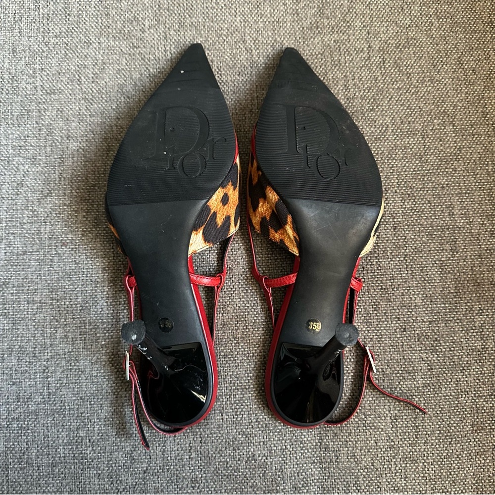 Vintage Dior by John Galliano “I love Dior” slingback heels - Picture 9 of 12